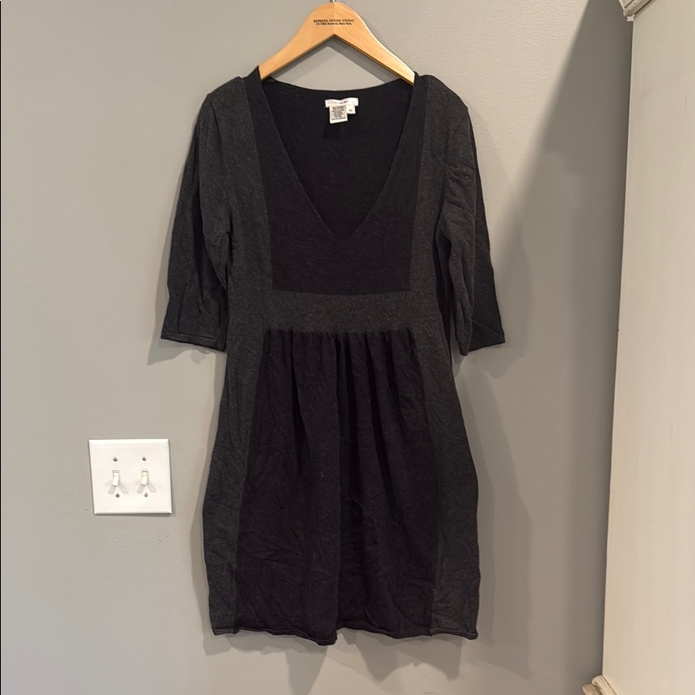 Sophie Max Black Puff Sleeve Mini Dress